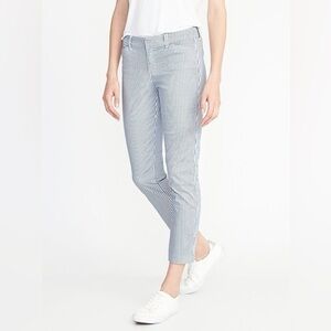 Old Navy Striped Straight Ankle Pants